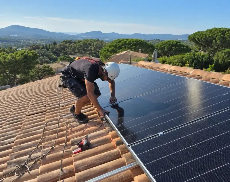 Installateur panneaux solaires Les Plans — pose photovoltaïque sur toiture