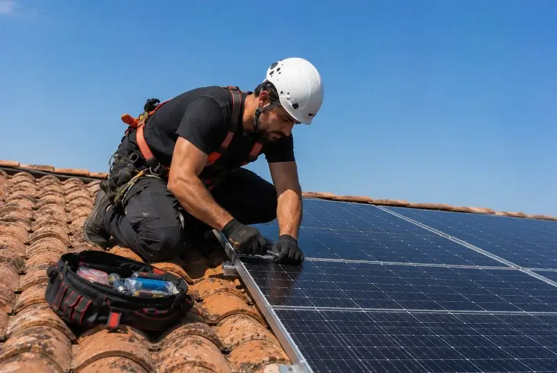 Maintenance et monitoring de panneaux solaires aux Plans